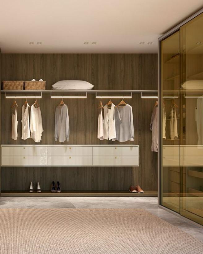 modern walk-in wardrobe 