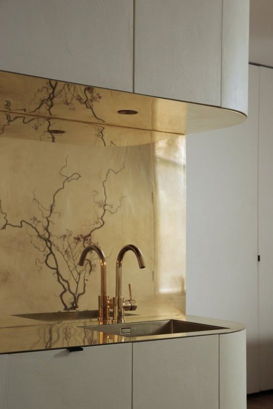 Brass worktop