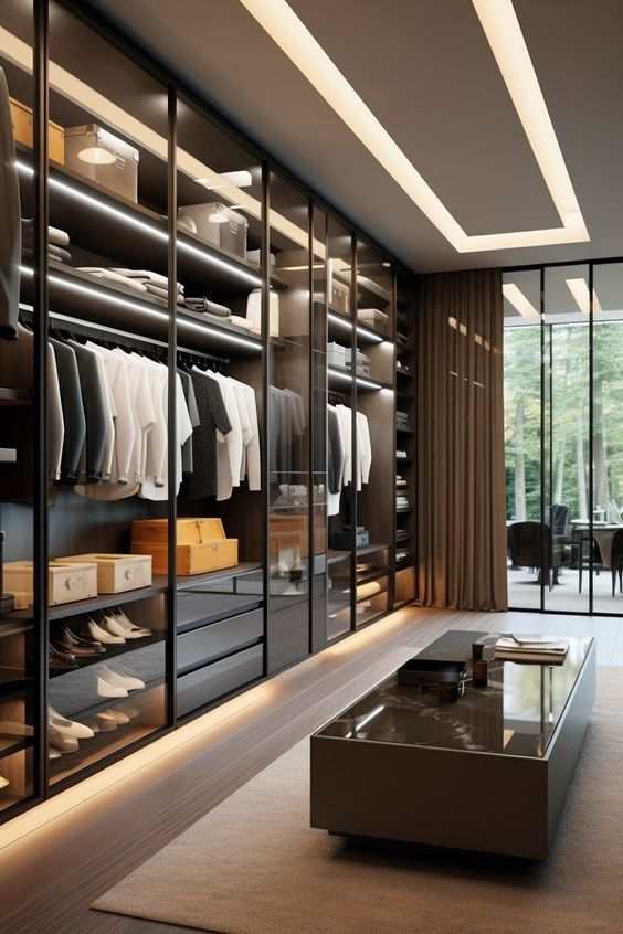 walk-through wardrobe 