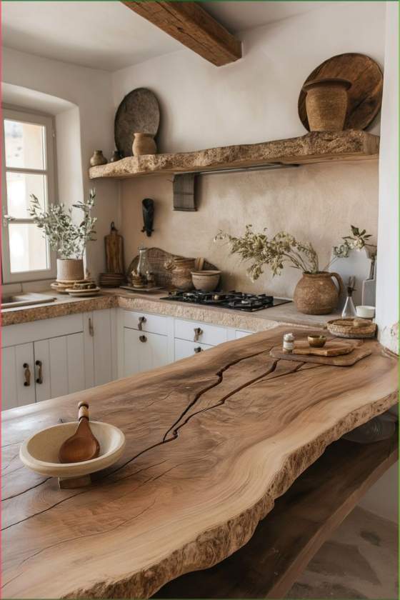 Cucine rustiche in legno e pietra