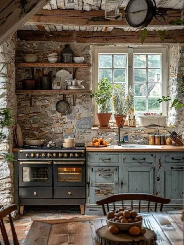 Rustic wooden kitchens