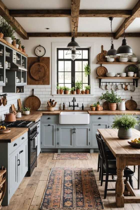 Rustic fitted kitchens