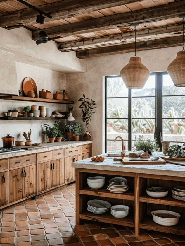 Rustic fitted kitchens