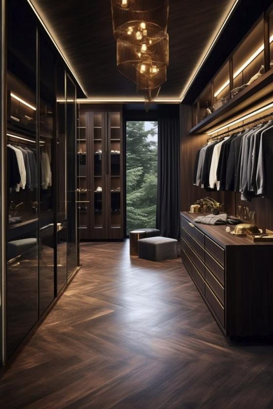 men's walk in wardrobe  