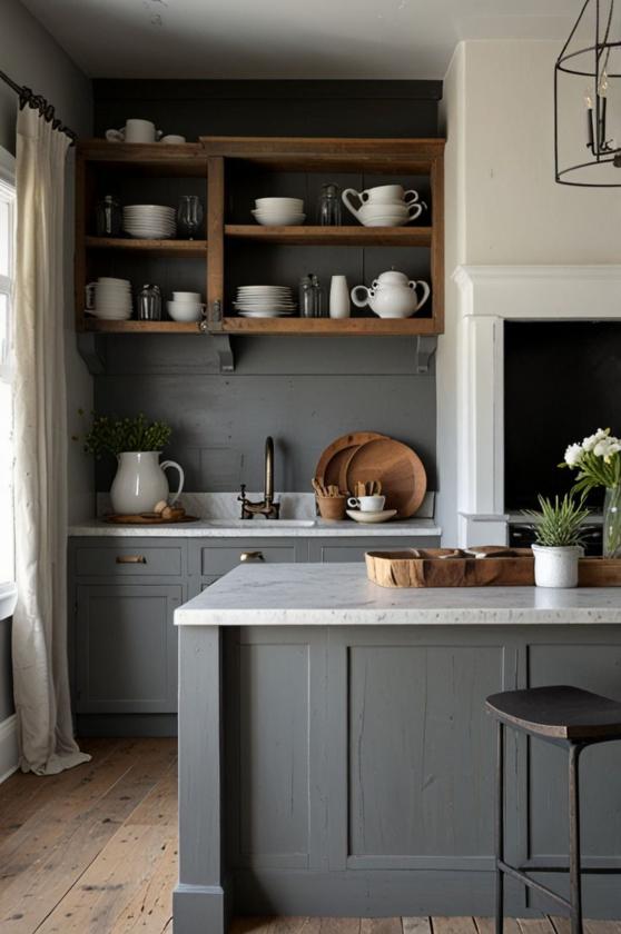 Shabby chic country kitchen